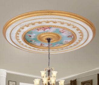 Sistine Chapel Classical Grand Ceiling Medallion 98.5 Inch Diameter