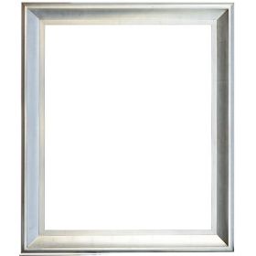 The Sterling Frame 48X60 Silver with Champagne Wash