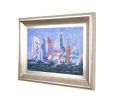 Pointelistic Regata Framed