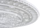 Classic White Round Ceiling Medallion 37 Inch Dia