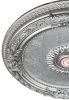 Antique Silver Round Ceiling Medallion 24 Inch Diameter