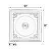 Elegant Large Dome Ceiling Medallion 58 Inch Square