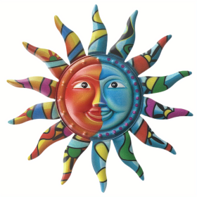 Creative Metal Sun Wall Decor