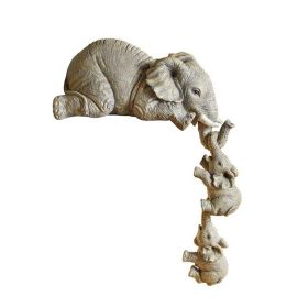 Desktop Decor; Elephant Shape Ornament Resin Craftwork Decor