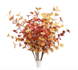 3 Artificial Eucalyptus Stems for Fall Decor - Perfect for Office and Home Floral Arrangements