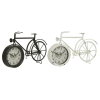 DecMode 9" Black Metal Bike Clock, Set of 2