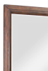 Bridgevine Home Branson Mirror, No Assembly Required, Rustic Buckeye Finish