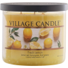 Village Candle Fresh Lemon, Medium Bowl Scented Candle, 14 Ounces, Yellow