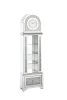 ACME Noralie GRANDFATHER CLOCK W/LED Mirrored & Faux Diamonds AC00353