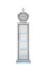 ACME Noralie GRANDFATHER CLOCK W/LED Mirrored & Faux Diamonds AC00351