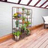 Wooden Plant Stand with 11 Tiers for Displaying Potted Flowers - Perfect for Patio, Balcony, or Garden