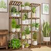 Wooden Plant Stand with 11 Tiers for Displaying Potted Flowers - Perfect for Patio, Balcony, or Garden