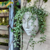 1pc Face Planter Pot Head Planter, Resin Wall Mounted Planter Face Pot Face Flowers Pots For Indoor Outdoor Plants Wall Decors