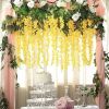 12 Packs Artificial Hanging Plants, Premium Oxidation Resistance Artificial Flower, Artificial Wisteria Plants, Artificial Plants For Home Decor Wall