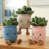 9inch Creative Succulent Plant Decoration; For Garden Green Lovers Cute Succulent Sleep Seat Cushion Home Decoration