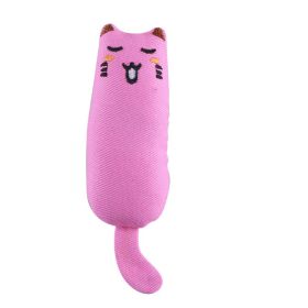 Plush Cat Toy Rustle Sound Catnip Toy Cats Products for Pets Cute Cat Toys for Kitten Teeth Grinding Cat Plush Thumb Pillow (Color: 1PCS4)