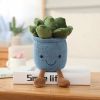 9inch Creative Succulent Plant Decoration; For Garden Green Lovers Cute Succulent Sleep Seat Cushion Home Decoration