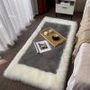 1pc, Soft and Durable Wool Carpet for Bedroom and Bedside - Perfect for Long Hair and Thickened Floor Mat