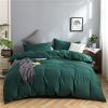 Simple Style Bedding 4 Piece Quilt Cover Sheet Pillowcase Cotton Spring Summer Autumn Winter Solid Two-color Student Dormitory