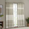 Cotton Printed Curtain Panel with Chenille detail and Lining